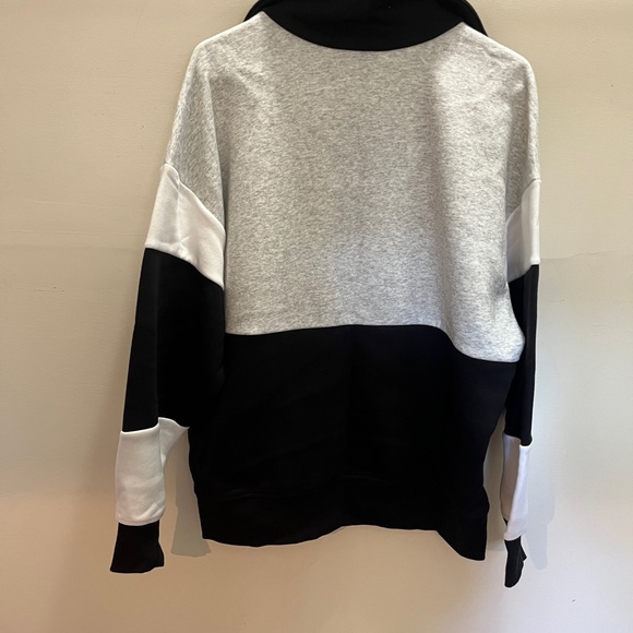 DSG Zip Up Sweater in Black, Gray, and White - Picture 4 of 6